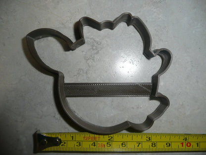 Clarice Girl Reindeer Face Outline Cartoon Cookie Cutter Made In USA PR3050