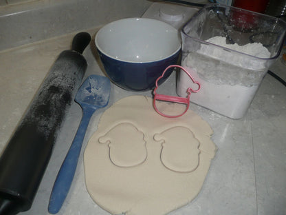 Santa Face Outline Rudolph Christmas Cartoon Cookie Cutter Made In USA PR3051