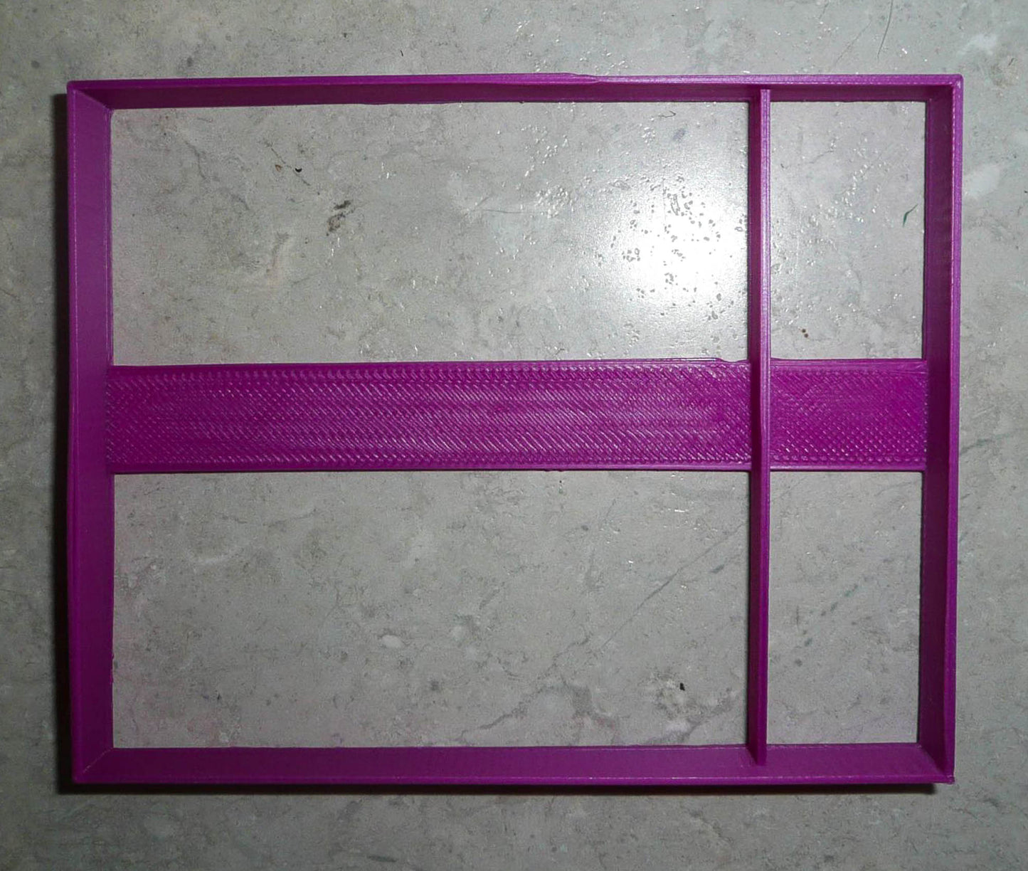 Rectangle Side Vertical Or Horizontal Divide Cookie Cutter Made In USA PR3042