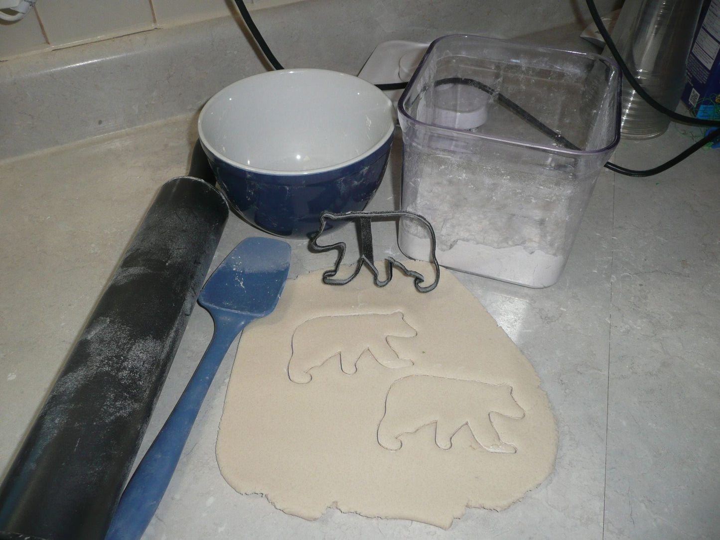 Bear Outline Black Brown Polar Bears Zoo Animal Cookie Cutter Made In USA PR2102