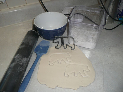 Bear Outline Black Brown Polar Bears Zoo Animal Cookie Cutter Made In USA PR2102