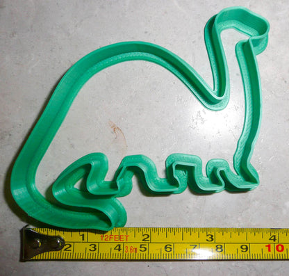 Brontosaurus Dinosaur Outline Dino Lizard Cookie Cutter Made In USA PR2129