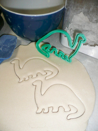 Brontosaurus Dinosaur Outline Dino Lizard Cookie Cutter Made In USA PR2129