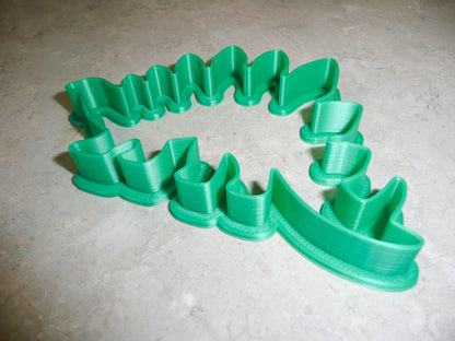 Stegosaurus Dinosaur Outline Spiked Dino Cookie Cutter Made In USA PR2131