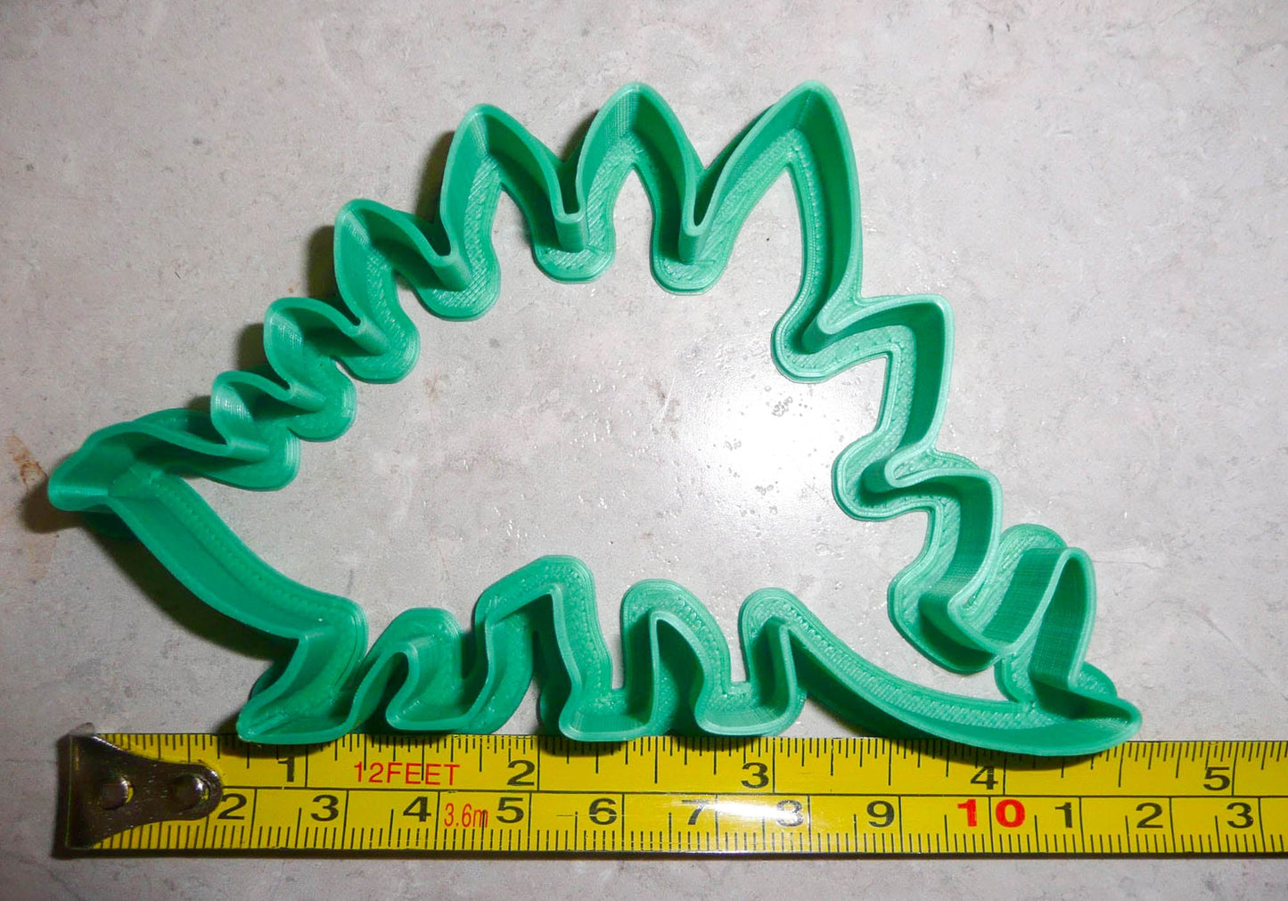Stegosaurus Dinosaur Outline Spiked Dino Cookie Cutter Made In USA PR2131