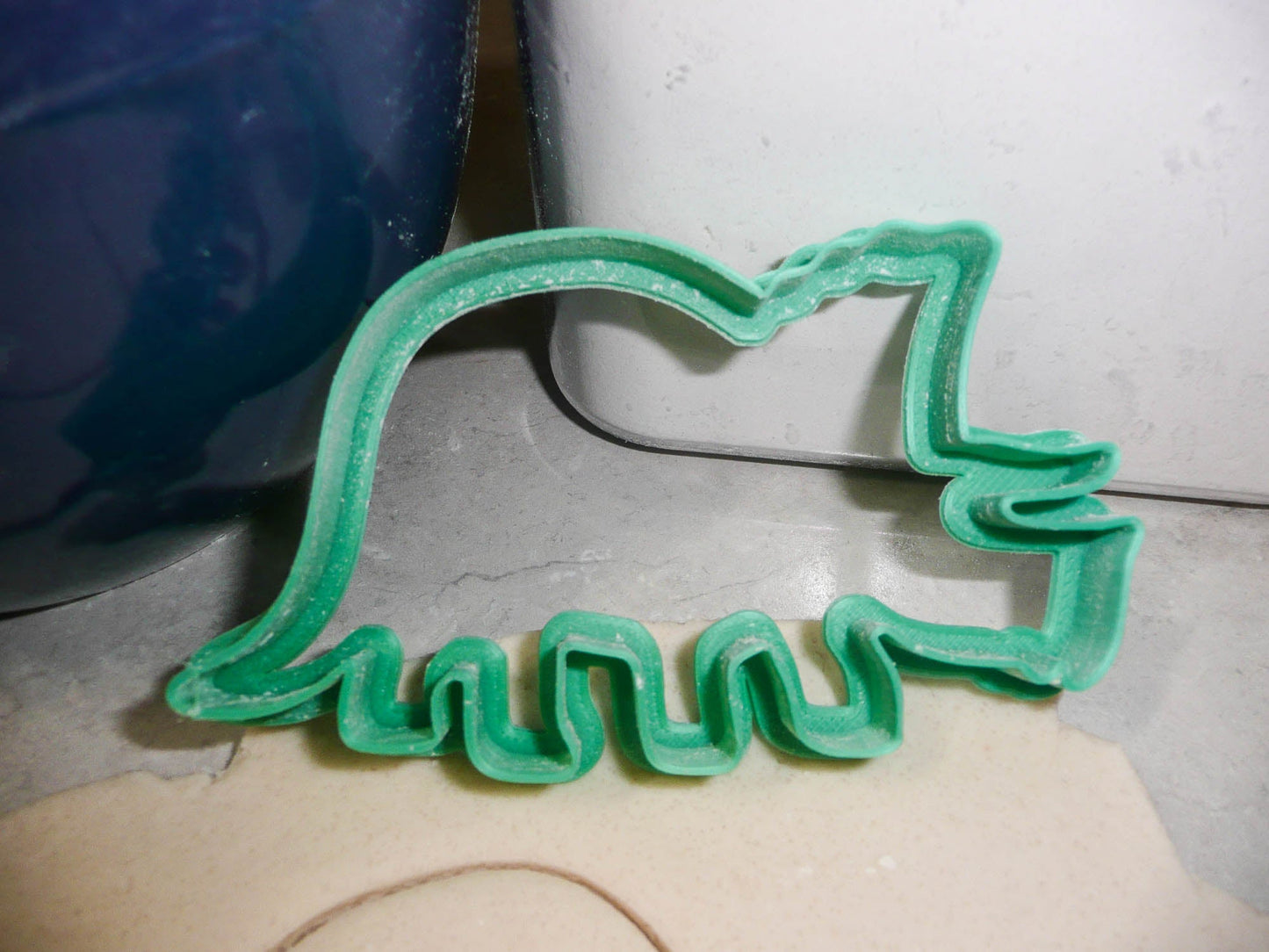 Styracosaurus Dinosaur Outline Spiked Dino Cookie Cutter Made In USA PR2132