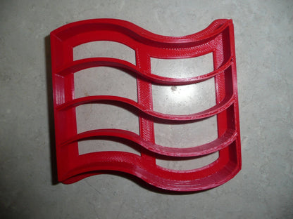 Bacon Strips Fried Pork Breakfast Sandwich Food Cookie Cutter Made In USA PR2175