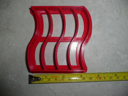 Bacon Strips Fried Pork Breakfast Sandwich Food Cookie Cutter Made In USA PR2175