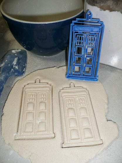 TARDIS Time Machine Spacecraft Dr Who Sci Fi TV Cookie Cutter Made In USA PR2278
