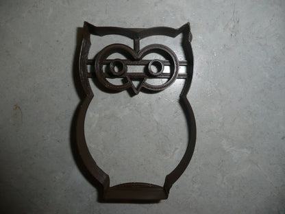 Owl Nocturnal Bird Of Prey Large Eyes Cookie Cutter Made In USA PR436