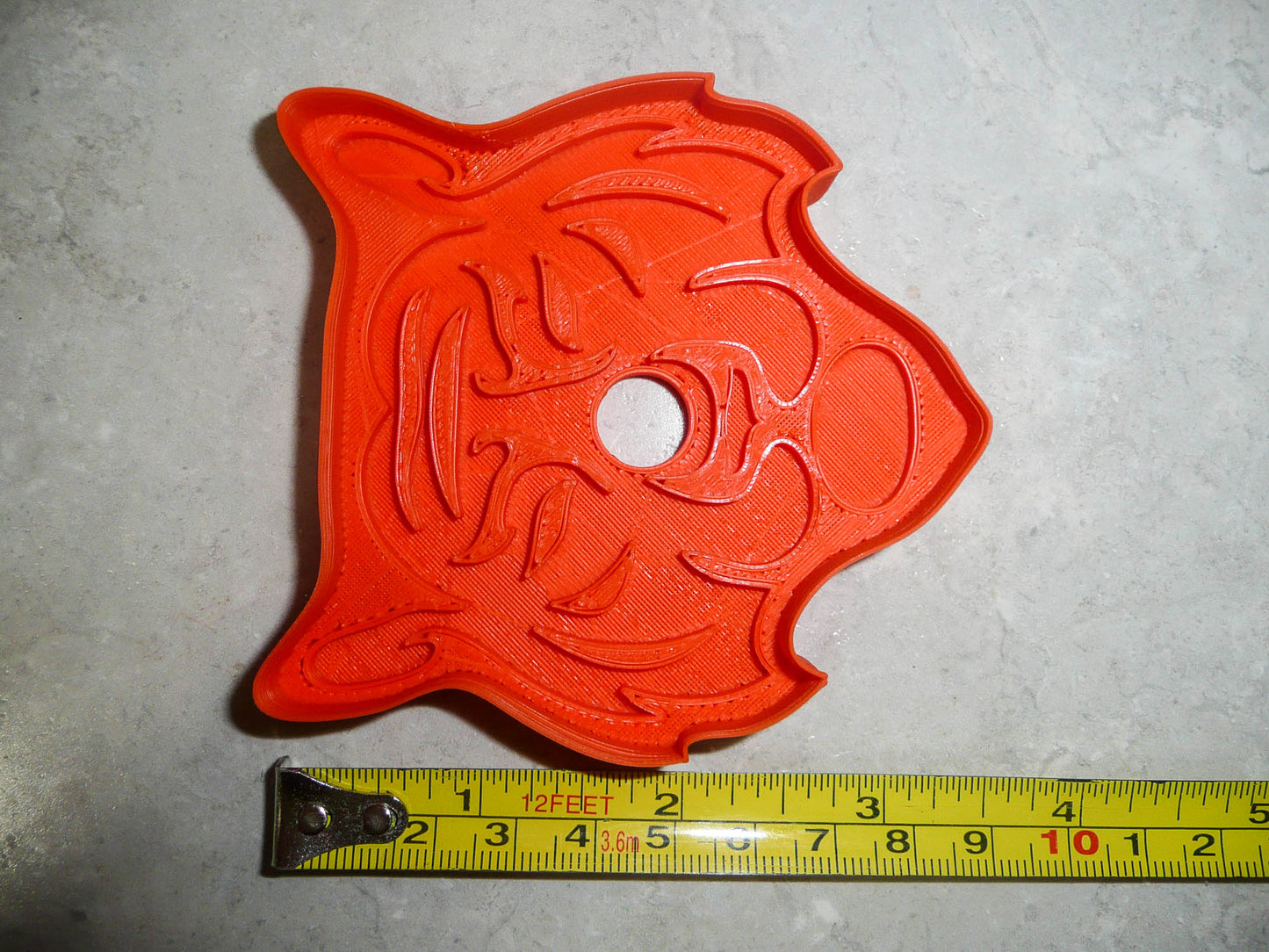Tiger Face With Stripes Largest Feline Predator Cookie Cutter Made In USA PR2172