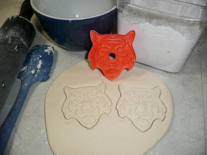 Tiger Face With Stripes Largest Feline Predator Cookie Cutter Made In USA PR2172