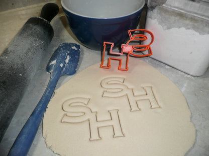 Sam Houston State Texas University SH Letters Cookie Cutter Made In USA PR2838