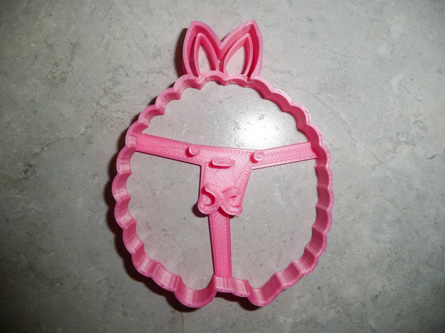 6x Bunny Rabbit Ball Fondant Cutter Cupcake Topper 1.75 IN USA FD2474