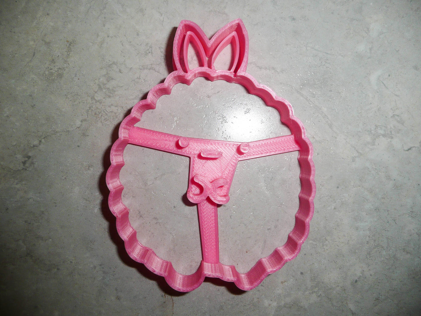 Bunny Rabbit Round Ball Puffy Animal Cookie Cutter Made In USA PR2474