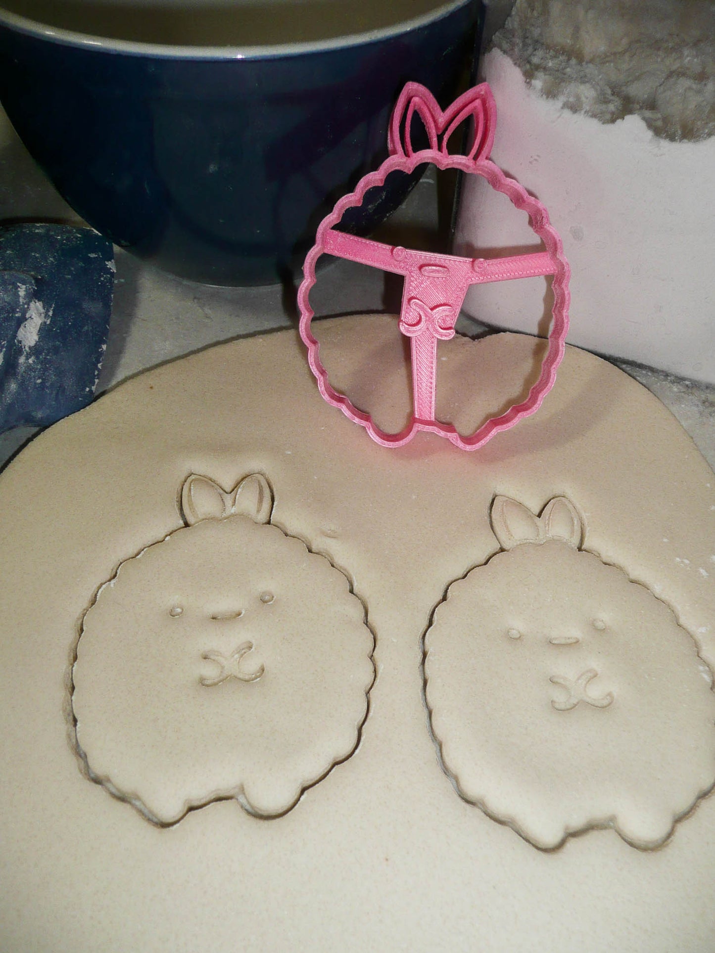 Bunny Rabbit Round Ball Puffy Animal Cookie Cutter Made In USA PR2474