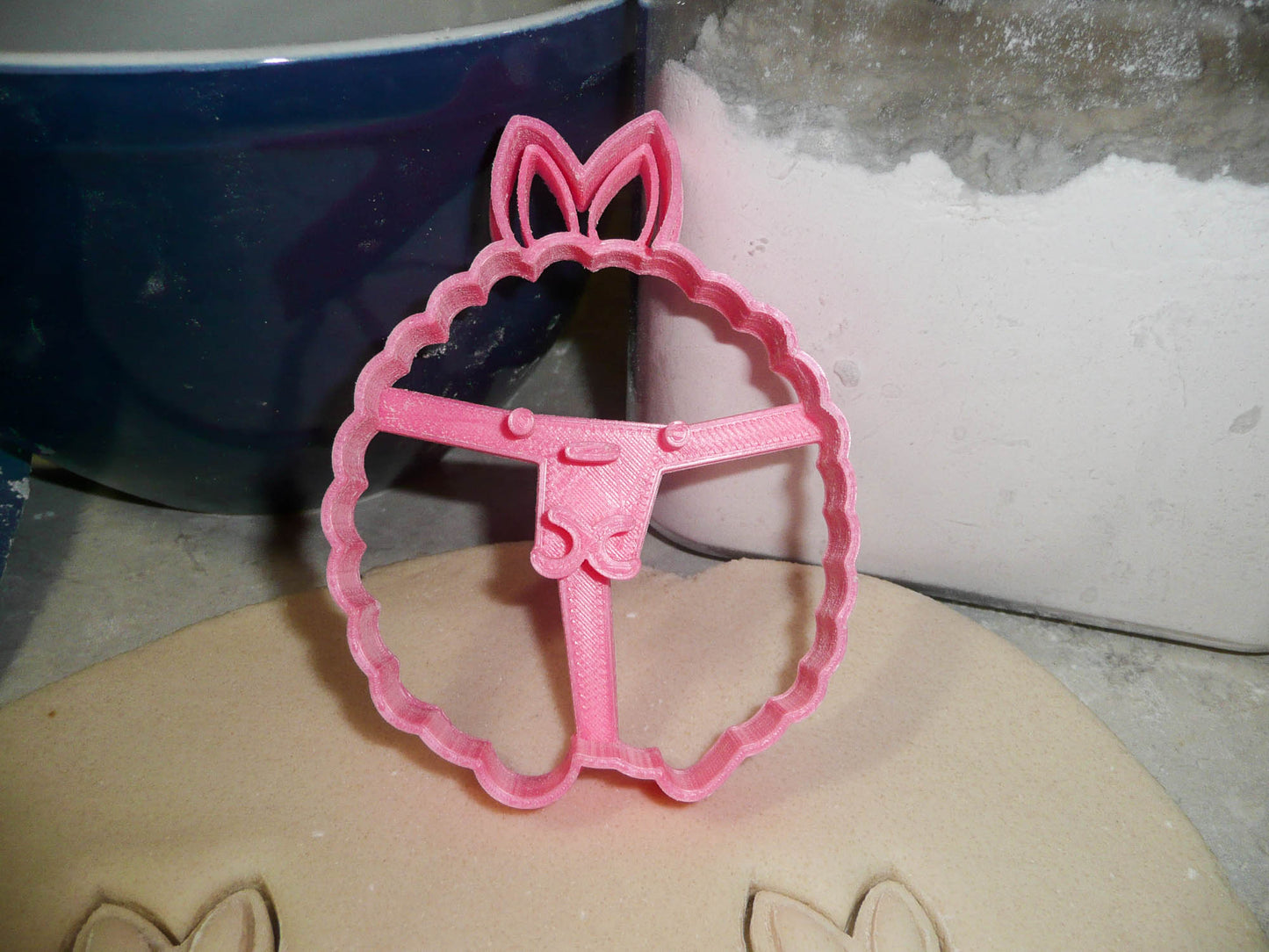 Bunny Rabbit Round Ball Puffy Animal Cookie Cutter Made In USA PR2474