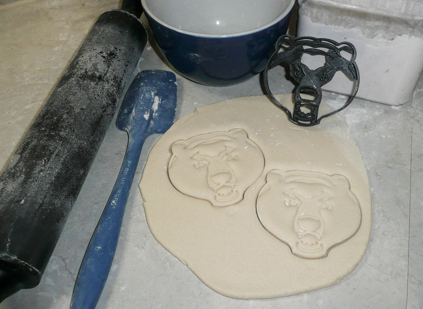 Baylor University Bear Face Bears Sports Cookie Cutter Made In USA PR3037