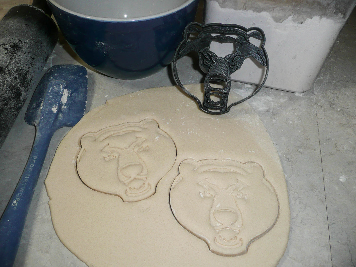 Baylor University Bear Face Bears Sports Cookie Cutter Made In USA PR3037
