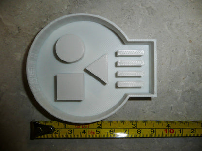Skull Detailed Square And Round Eye Halloween Cookie Cutter Made In USA PR2140