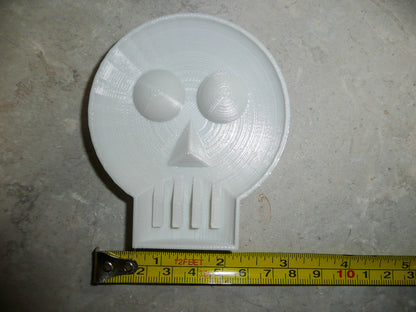 Skull With Round Eyes Halloween Day Of The Dead Cookie Cutter Made In USA PR2141