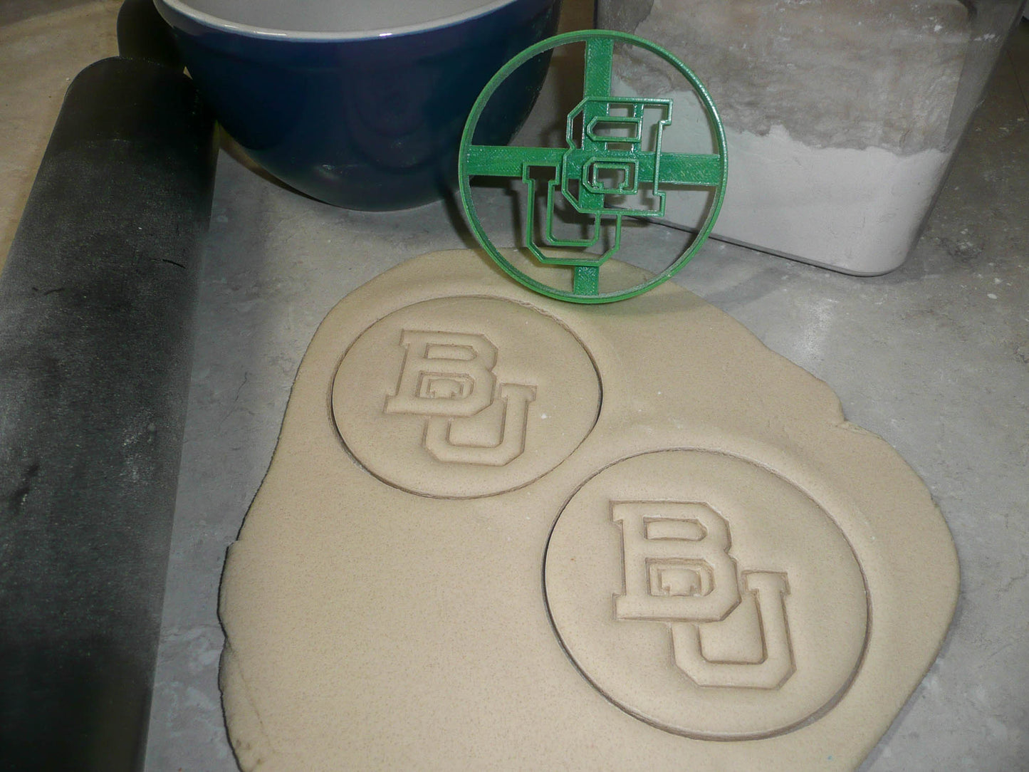 Baylor University BU Letters Sports Athletics Cookie Cutter Made In USA PR3038
