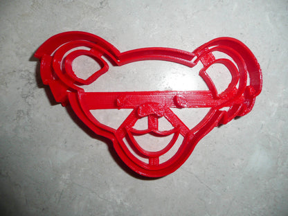 Jerry Garcia Dancing Teddy Bear Head 1960s Rock Cookie Cutter Made In USA PR3028