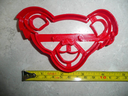 Jerry Garcia Dancing Teddy Bear Head 1960s Rock Cookie Cutter Made In USA PR3028