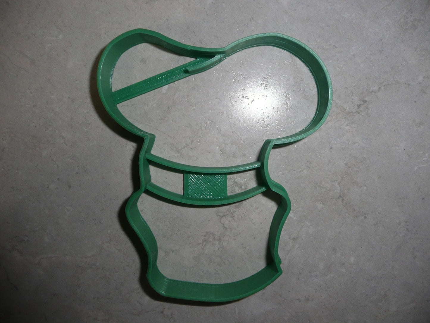 6x Goofy Green Hat Fondant Cutter Cupcake Topper 1.75 IN USA FD2020
