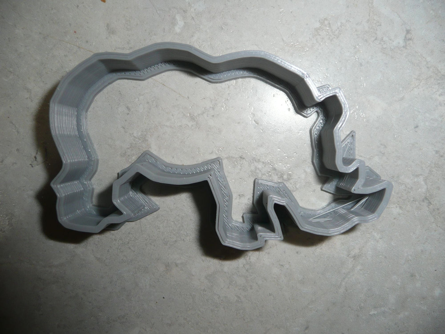 Rhino Rhinoceros Zoo Safari Animal Cookie Cutter Made In USA PR2287