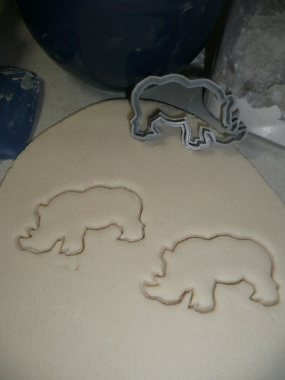 Rhino Rhinoceros Zoo Safari Animal Cookie Cutter Made In USA PR2287