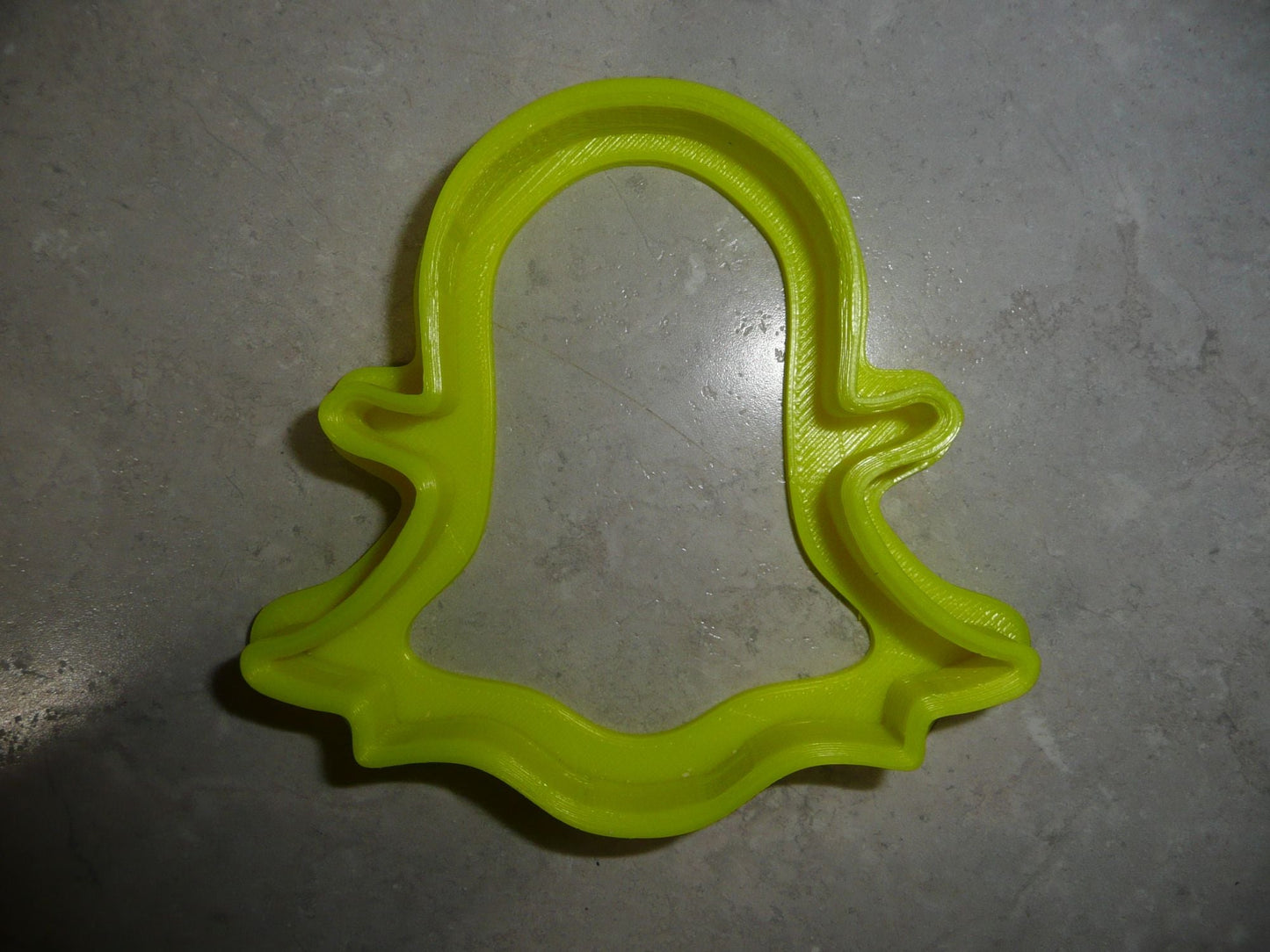 6x Snapchat Ghost Fondant Cutter Cupcake Topper 1.75 IN USA FD2300