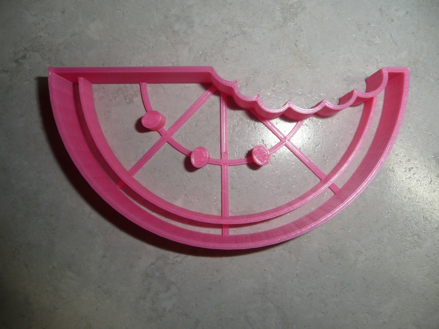 Watermelon With Bite Seeds Summer Snack Cookie Cutter Made In USA PR2296