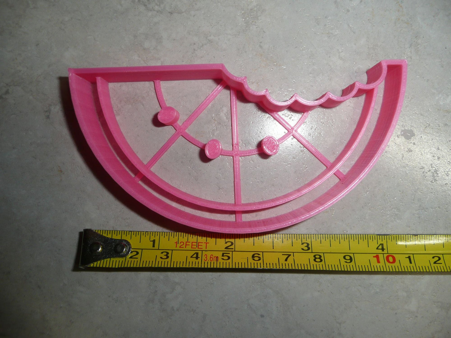 Watermelon With Bite Seeds Summer Snack Cookie Cutter Made In USA PR2296