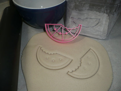 Watermelon With Bite Seeds Summer Snack Cookie Cutter Made In USA PR2296
