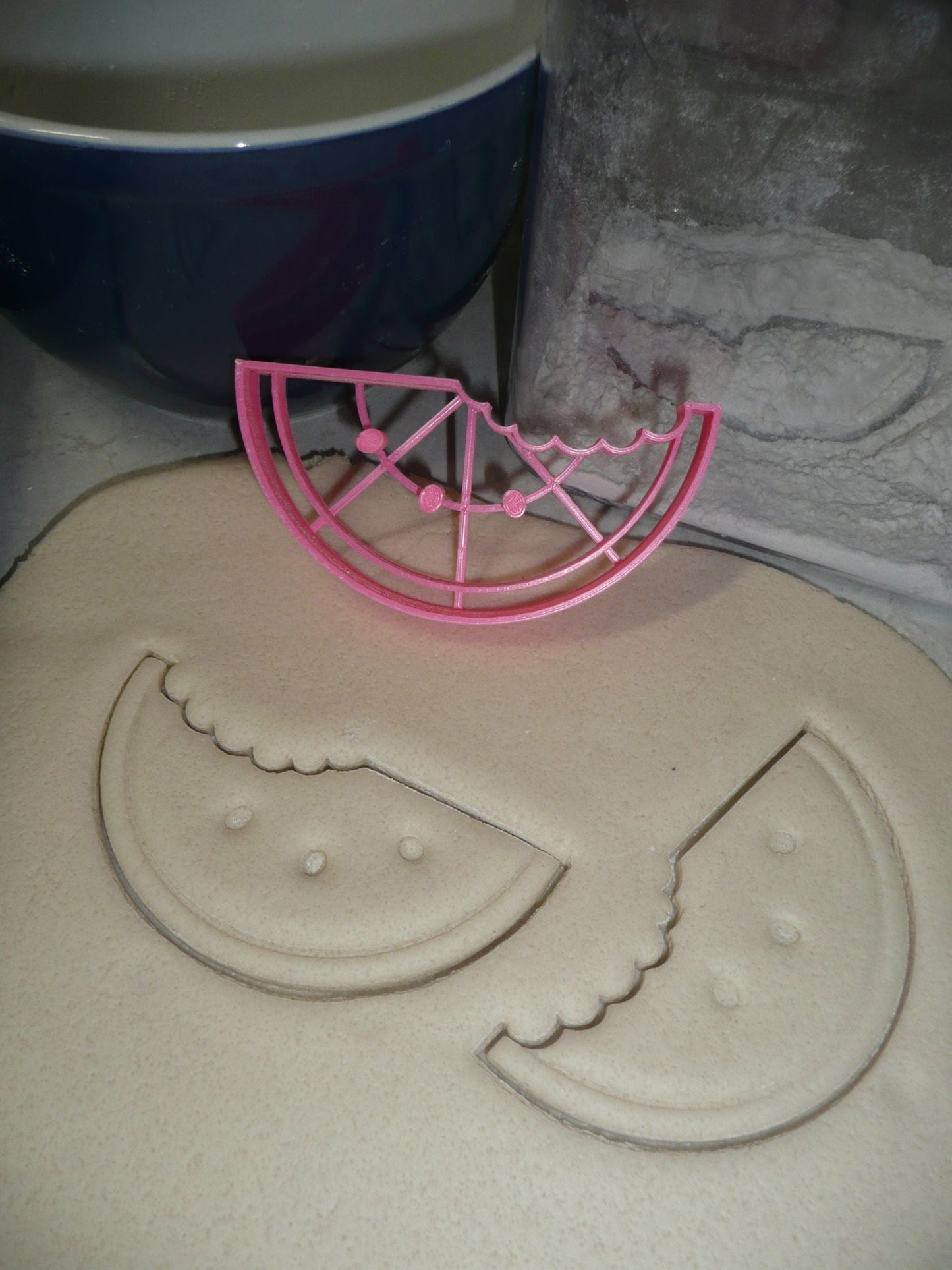 Watermelon With Bite Seeds Summer Snack Cookie Cutter Made In USA PR2296