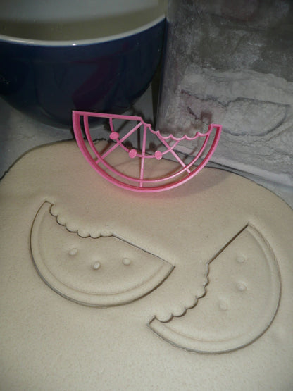 Watermelon With Bite Seeds Summer Snack Cookie Cutter Made In USA PR2296