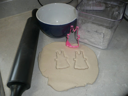 Paper Doll Tab Girl Sleeveless Dress Cookie Cutter Made In USA PR2284