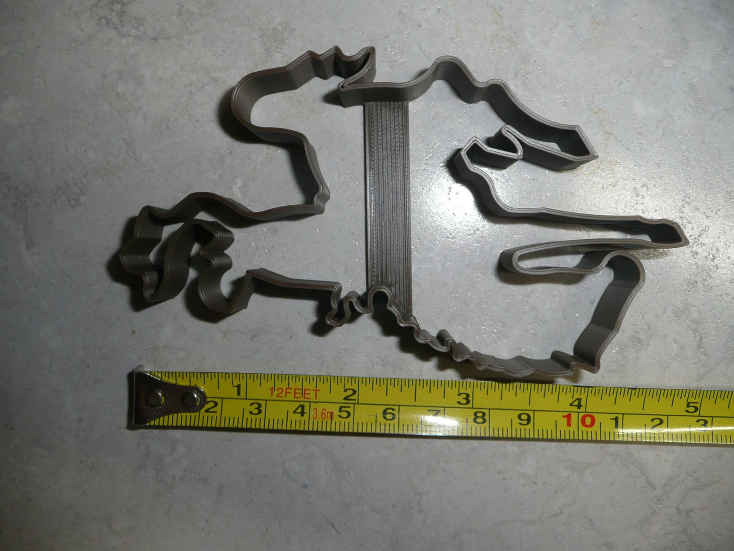 Bucking Horse Bronco and Rider Cowboy Rodeo Cookie Cutter Made In USA PR2097