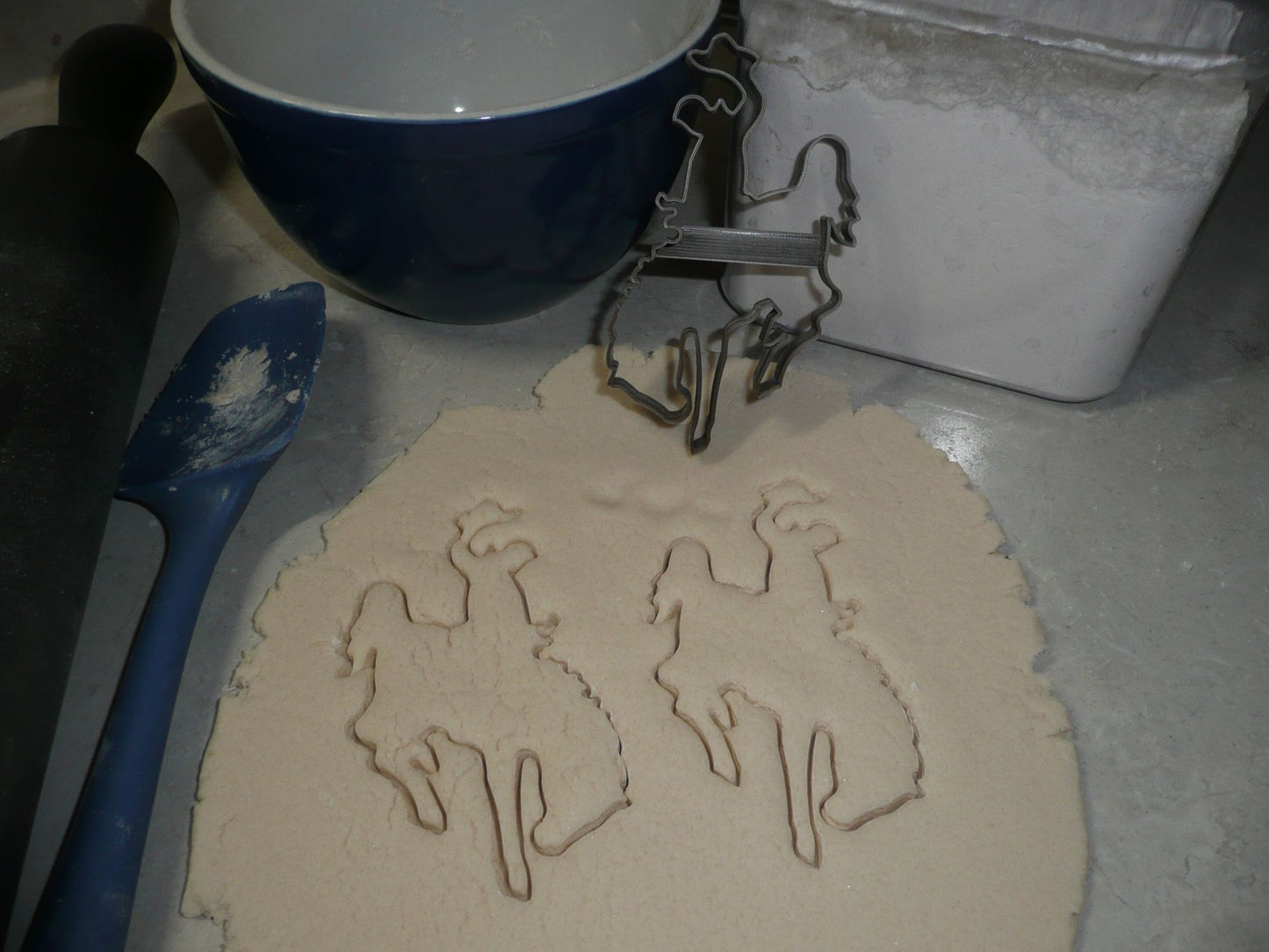 Bucking Horse Bronco and Rider Cowboy Rodeo Cookie Cutter Made In USA PR2097