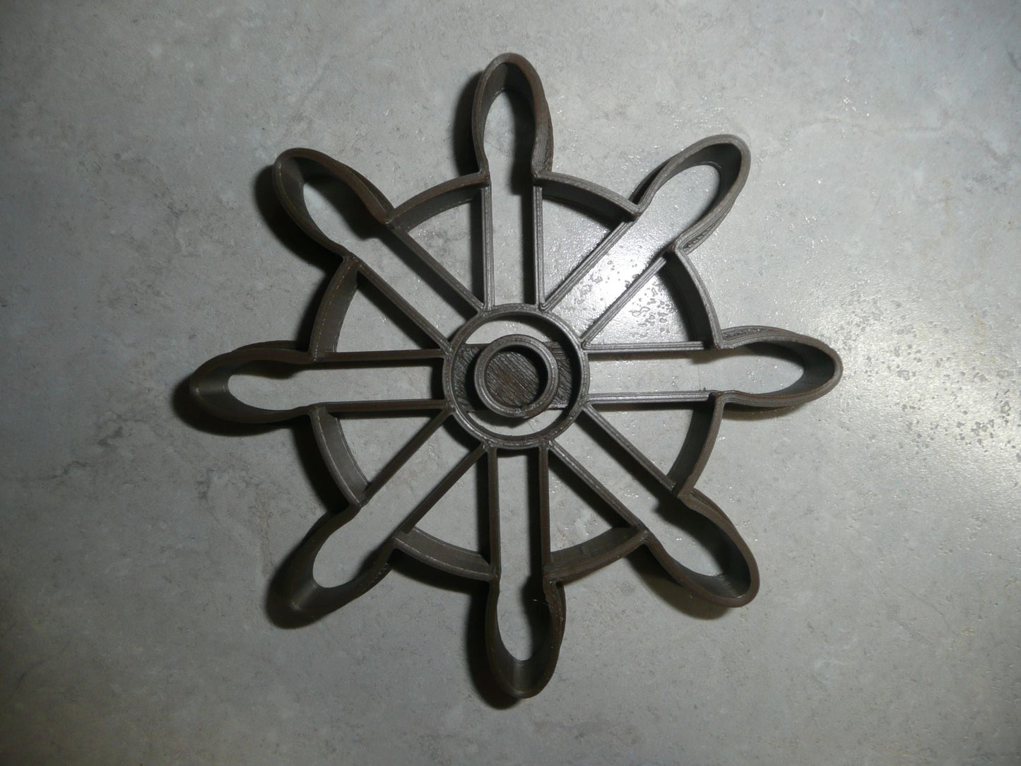 Ship Helm Nautical Boat Wheel Water Vessel Cookie Cutter Made In USA PR2164