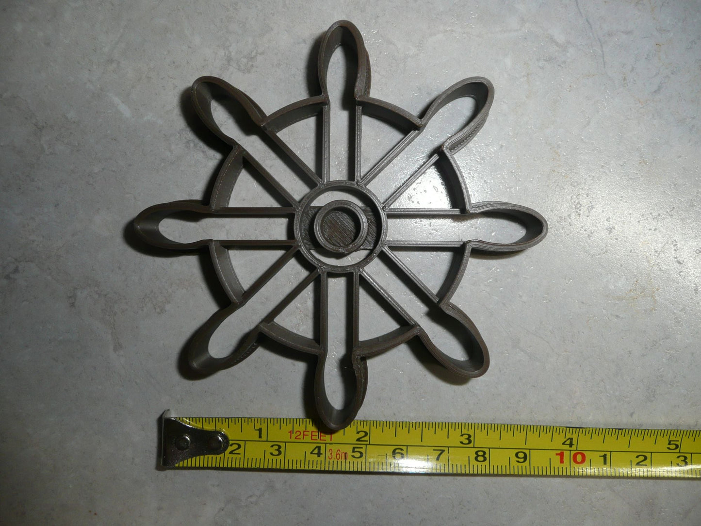 Ship Helm Nautical Boat Wheel Water Vessel Cookie Cutter Made In USA PR2164
