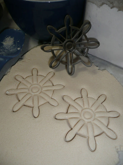 Ship Helm Nautical Boat Wheel Water Vessel Cookie Cutter Made In USA PR2164