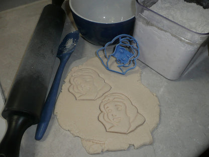 Snow White Face Detailed Animated Kids Movie Cookie Cutter Made In USA PR2920
