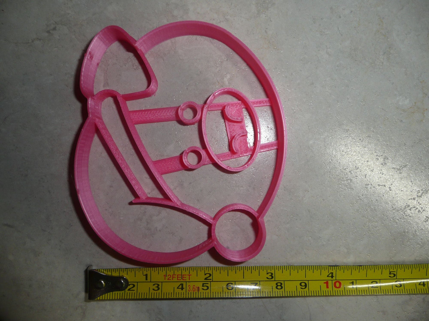 Santa Pig Head Farm Animal Christmas Cookie Cutter Made In USA PR2294