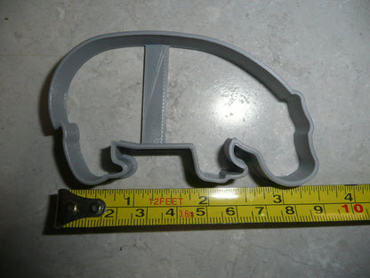 Hippo Outline Hippopotamus Large Mammal Cookie Cutter Made In USA PR2025