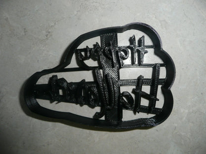 Happy Halloween Words Scary Font Letters Cookie Cutter Made In USA PR3022