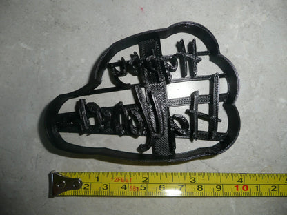 Happy Halloween Words Scary Font Letters Cookie Cutter Made In USA PR3022