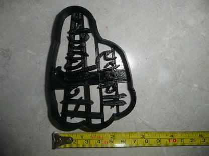 Happy Halloween Words Scary Font Letters Cookie Cutter Made In USA PR3022