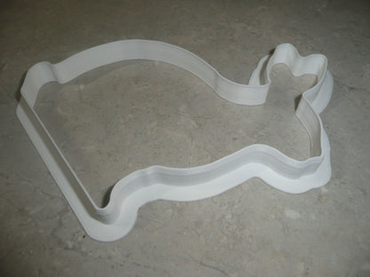 6x Bunny Outline 2 Fondant Cutter Cupcake Topper 1.75 IN USA FD217